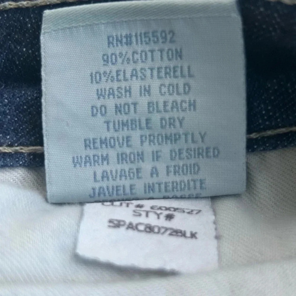 Robin's Jean Marilyn Black Crystal Studded Denim Jeans Embellished Biker Metal - Picture 12 of 13